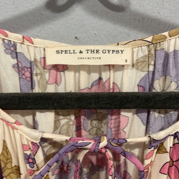 SPELL BUTTERCUP ROMPER EUC SIZE SMALL BEACH 🏖 VACATION BOHO - Picture 2 of 8